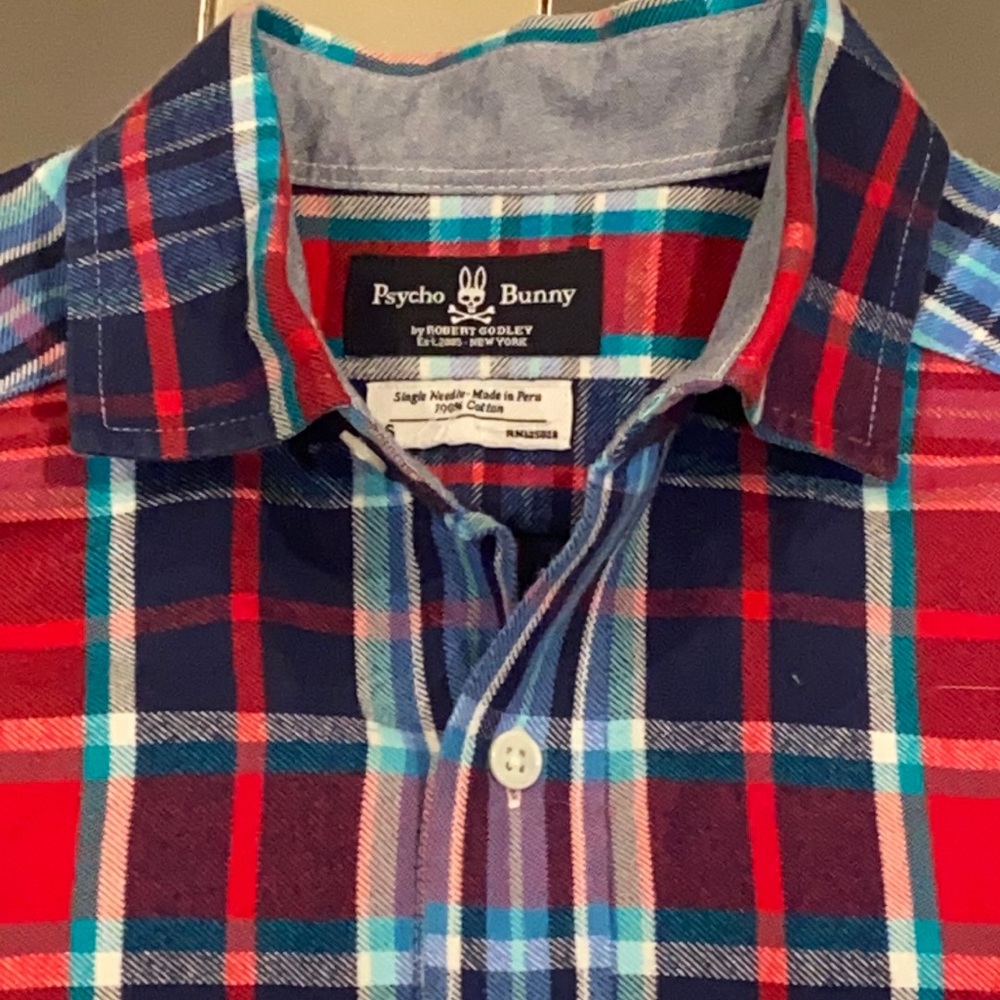 COPY - psycho bunny smallFlannel LS 🔥🔥